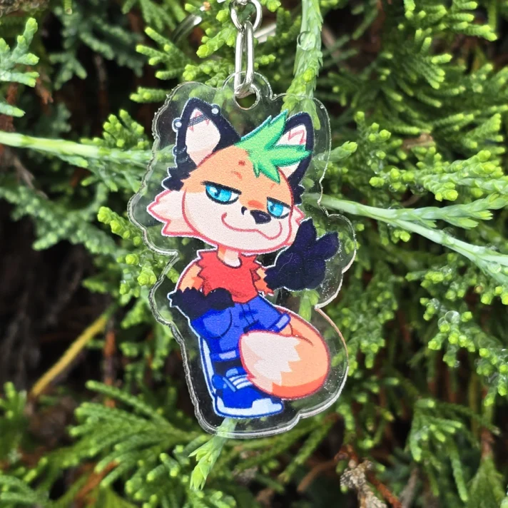 Jax acrylic keychain