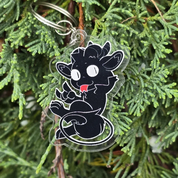 Ozzi acrylic keychain