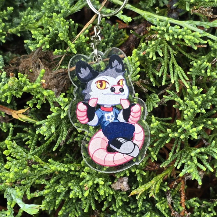 Zeb acrylic keychain